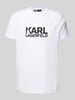 Karl Lagerfeld T-shirt met labelprint Wit