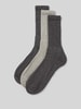 s.Oliver RED LABEL Sokken met stretch, set van 3 paar  Antraciet