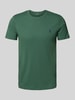 Polo Ralph Lauren Custom slim fit T-shirt met labelstitching Groen gemêleerd
