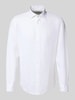 SEIDENSTICKER Slim Fit Business-Hemd aus Leinen mit Kentkragen Weiss