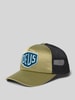 DEUS EX MACHINA Trucker Cap mit Label-Badge Modell 'Luxx' Oliv