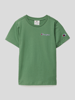 CHAMPION T-Shirt mit Label-Stitching Grün