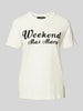 Weekend Max Mara T-shirt met ronde hals, model 'ZIRLO' Offwhite