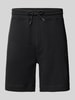 BOSS Orange Regular fit sweatshorts van puur katoen Zwart
