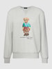 Polo Ralph Lauren Sweatshirt mit Label-Print Hellgrau meliert