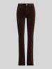 Lauren Ralph Lauren Straight Leg Hose aus Baumwoll-Mix Dunkelbraun