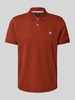 MCNEAL Poloshirt met labelstitching Donkerrood