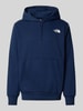 The North Face Hoodie met labelprint Marineblauw