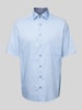 Eterna Comfort Fit Business-Hemd mit 1/2-Arm Bleu