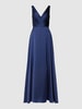 Luxuar Avondjurk met hartvormige hals Donkerblauw