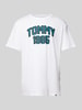 Tommy Jeans T-Shirt mit Label-Print Weiss