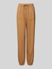 Only Stoffen broek met elastische band, model 'KENYA' Camel