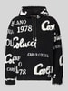 CARLO COLUCCI Oversized Hoodie mit Känguru-Tasche Black