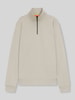 BOSS Orange Regular fit sweatshirt van puur katoen Beige
