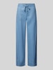 Lauren Ralph Lauren Loose fit linnen broek met tunnelkoord, model 'JOVONIE' Lichtblauw