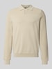 BOSS Green Relaxed Fit Poloshirt mit Woll-Anteil Modell 'KN_Momentum-X PL' Offwhite
