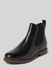 Tamaris Chelsea boots van echt leer Zwart