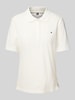 Tommy Hilfiger Regular fit poloshirt met logostitching, model '1985' Ecru