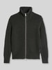 Marc O'Polo Strickjacke aus Schurwolle mit Stehkragen Dunkelbraun