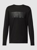 BOSS Green Longsleeve mit Label-Print Modell 'Togn' Black