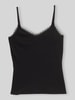 Tom Tailor Denim Slim Fit Top aus Baumwoll-Mix Black