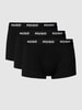 HUGO CLASSIFICATION Boxershort met labeldetails in een set van 3 stuks Zwart