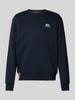 Alpha Industries Sweatshirt met labelprint Donkerblauw