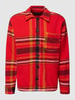 MCNEAL Hemdjacke mit Allover-Muster Rot