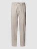 Eurex By Brax Broek met labeldetails, model 'Jonas' Beige