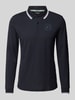 Christian Berg Men Poloshirt mit kurzer Knopfleiste Marine