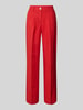 Christian Berg Woman Loose Fit Stoffhose aus Viskose-Leinen-Mix Rot