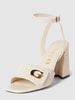 Guess High heels met labeldetail, model 'KERNARA' Offwhite
