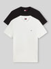 Tommy Jeans T-shirty o kroju slim fit z czystej bawełny w zestawie 2 szt. Écru