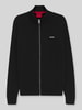 HUGO Strickjacke mit Logo-Schriftzug Modell 'San Jacomo-C' Black