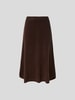 Extreme Cashmere Midirock mit Kaschmir Dunkelbraun