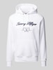 Tommy Hilfiger Hoodie mit Label-Stitching Weiss