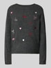 ONLY Regular Fit Pullover mit Woll-Anteil Modell 'SHINE' Anthrazit Melange