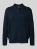 Marc O'Polo Regular Fit Strickjacke aus reiner Baumwolle Marine