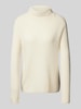 Fynch-Hatton Kaschmirpullover mit Stehkragen Offwhite