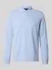 MCNEAL Regular Fit Poloshirt mit Label-Stitching Hellblau