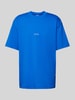 Hugo Blue T-Shirt mit Logo-Print Modell 'Nouveres' Blau