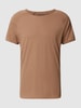 REVIEW T-Shirt mit Rundhalsausschnitt Taupe