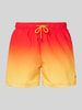 MCNEAL Relaxed Fit Badeshorts mit Logo-Stitching Rot