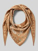 Codello Schal aus reiner Viskose mit Allover-Paisley-Print Dunkelbraun