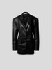 The Mannei Blazer aus Leder Schwarz