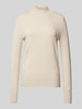 Christian Berg Woman Gebreide pullover met ribboorden, model 'Aliv' Beige gemêleerd