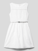 s.Oliver RED LABEL Kleid mit Lochmuster Modell 'TG' Weiß