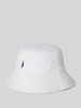 Polo Ralph Lauren Czapka typu bucket hat z lnu z detalem z logo Biały
