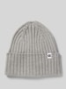 OPUS Beanie mit Label-Detail Modell 'Adela' Hellgrau