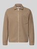 Casual Friday Jacke mit Brusttasche und Kentkragen Modell 'ROLFSTED' Beige